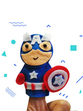 finger puppet superheroes