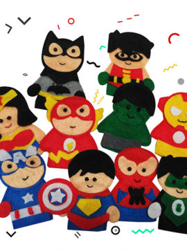 finger puppet superheroes