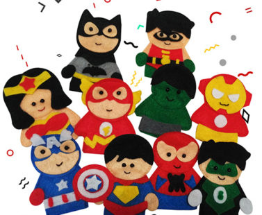 finger puppet superheroes