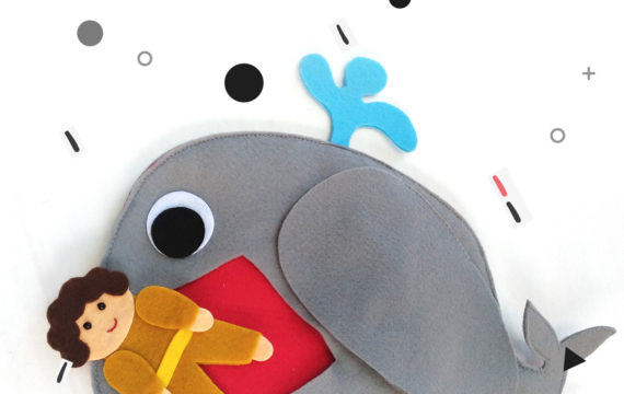 Jonah in the belly fish