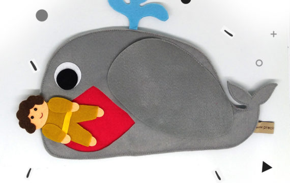 Jonah in the belly fish